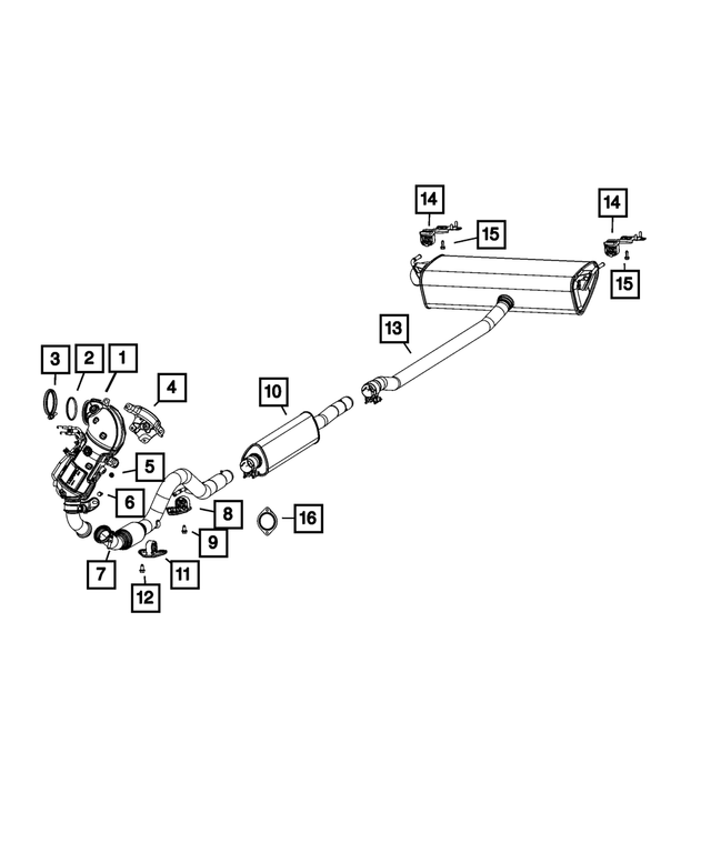 6106278AA - Exhaust: Hex Head Screw for Mopar Image
