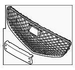 86350T1570 - Body: Grille Assembly for Genesis: G80 Image