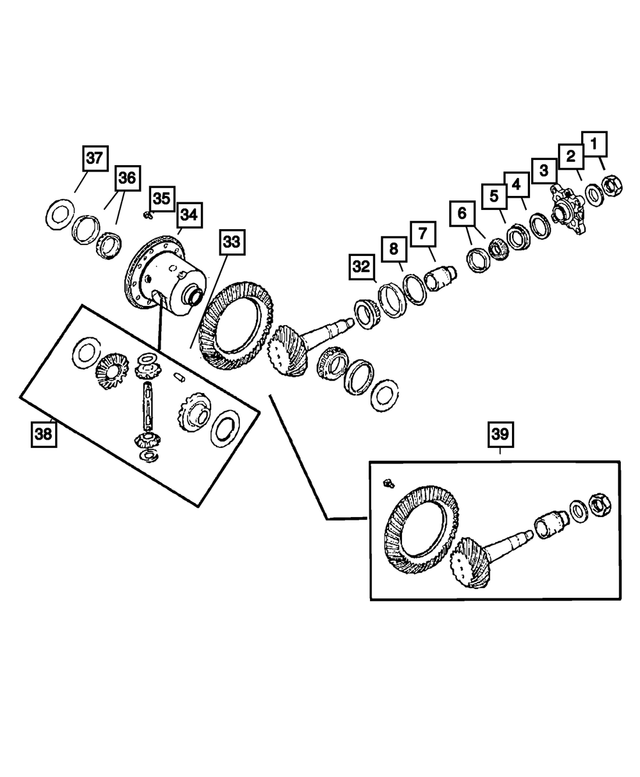 1791563 - Rear Axle; Dana 226 MM; Differential and Drive Line: Differential Shaft Pin for Mopar Image