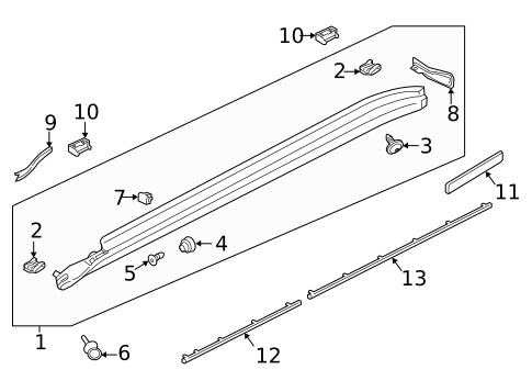 Exterior Trim - Pillars for 2020 Porsche Panamera #0