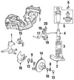 E5ZZ2B120A - Brakes: Disc Brake Caliper for Ford: Mustang, Thunderbird | Mercury: Capri Image