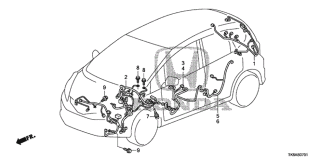 Wire Harness (2) for 2013 Honda Fit #0