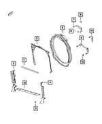 68359245AB - Cooling: Radiator Upper Seal for Mopar Image