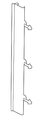 BE8Z19E670A - HVAC: Air Deflector for Ford: Fiesta Image