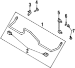 8972537070 - Suspension: Stabilizer Bar for Isuzu Image