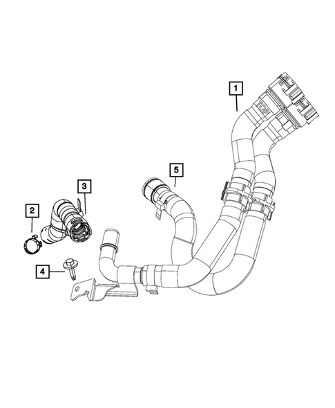 Air Conditioner and Heater Plumbing for 2014 Dodge Dart #2