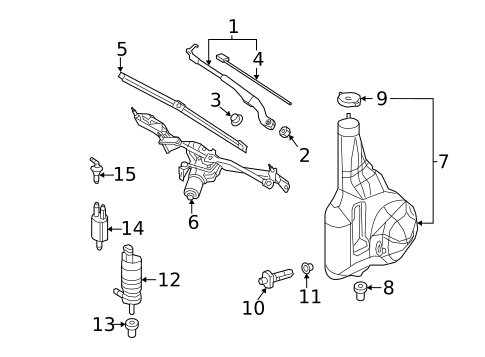 Wiper & Washer Components for 2018 Mercedes-Benz Sprinter 3500 #0