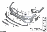 51117319805 - : Trim, Bumper Front for BMW Image