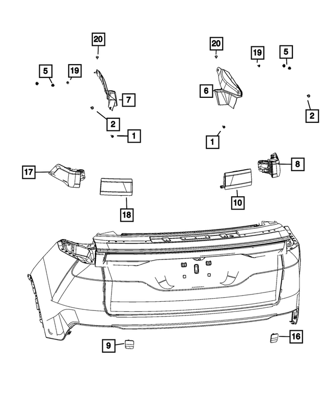 « 68551386AE –  : Arrière Lampe pour Mopar Image »
