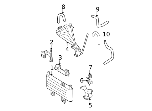Trans Oil Cooler for 1997 Nissan Pathfinder #0
