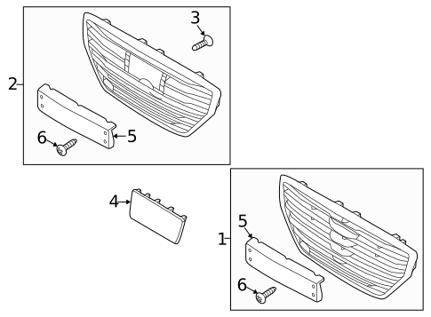 Grille & Components for 2018 Genesis G80 #0