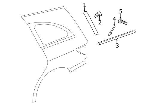 Exterior Trim - Quarter Panel for 2011 Mercedes-Benz R 350 #0