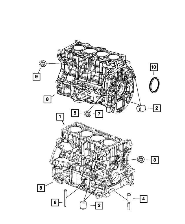 RL183906AF - : Short Block Engine for Mopar Image