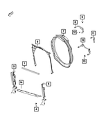 68359245AB - Cooling: Radiator Upper Seal for Mopar Image