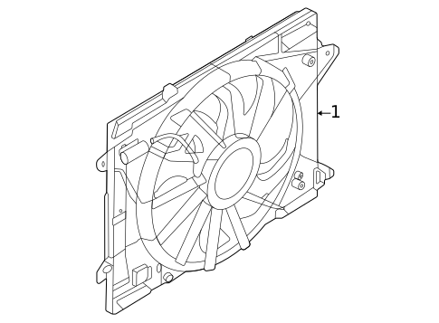 Cooling Fan for 2022 Ford Bronco Sport #0