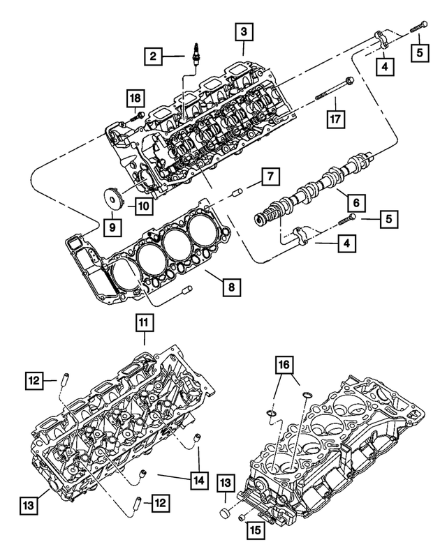 RL022133AA - 4.7L Gas; Engine: Cylinder Head for Mopar Image image