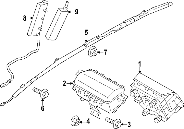 80610JI000 - Electrical: Side Impact Inflator Module for Hyundai Image