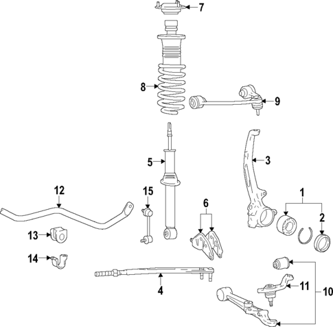 Front Suspension for 1998 Lexus LS400 #0
