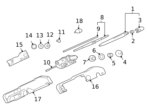 Wipers for 2011 Mitsubishi Endeavor #1