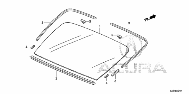 Rear Windshield for 2013 Acura ILX #0