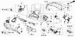 77317TR6C01 - Interior/Bumper: SCREW, TAPPING (4X12) for Honda Image