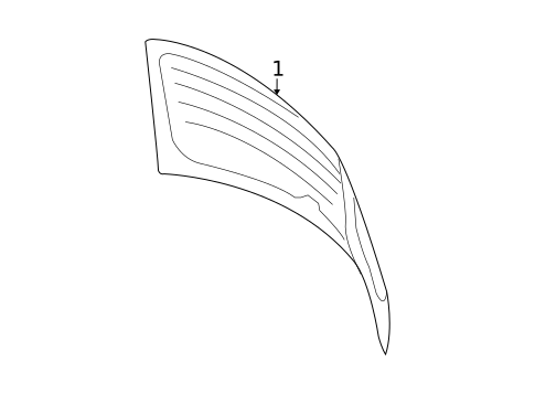 Glass - Lift Gate for 2009 Volkswagen Rabbit #0