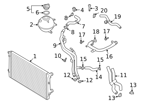 Radiator & Components for 2010 Audi TT Quattro #0