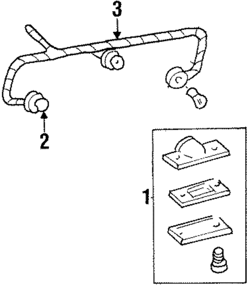 License Lamps for 2002 Ford Crown Victoria #0