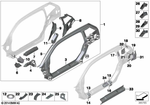 41007288419 - Bodywork: Reinforcement for A-Pillar, Outer Left for BMW Image