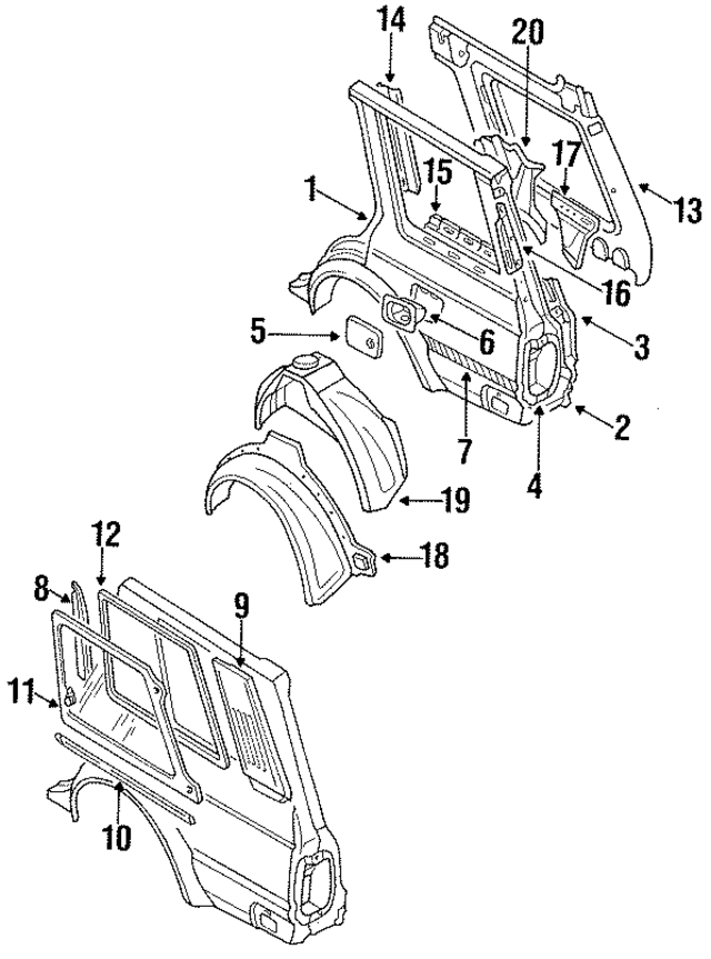 7680810E00 - : Pillar Molding for Nissan Image