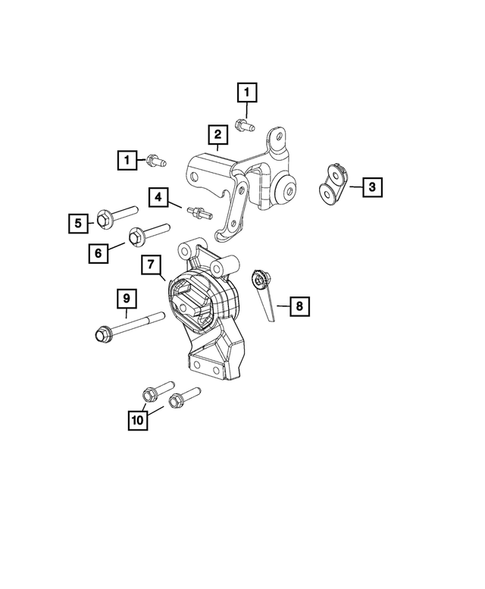 Engine Mounting for 2021 Ram 1500 #14