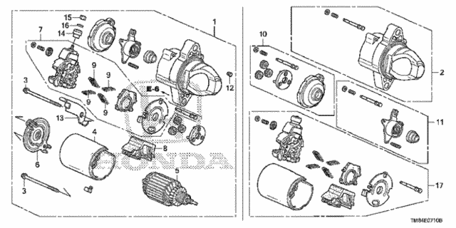 Starter Motor (Mitsuba) for 2013 Honda Insight #0