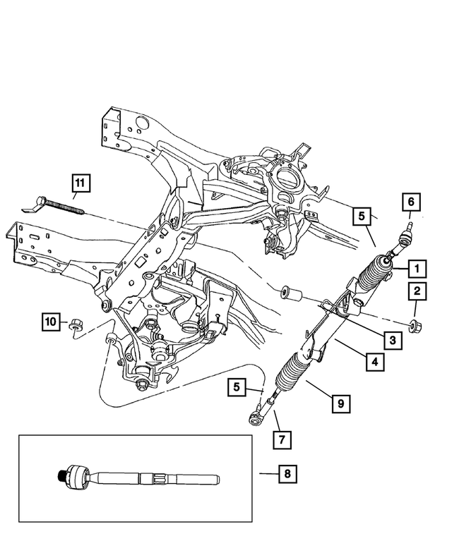 6510880AA - Steering: Hex Flange Head Screw for Mopar Image