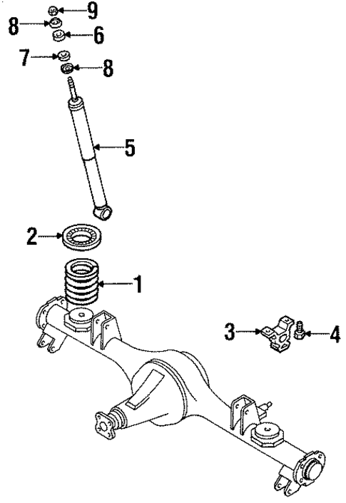 Rear Suspension for 2001 Isuzu Rodeo Sport #0