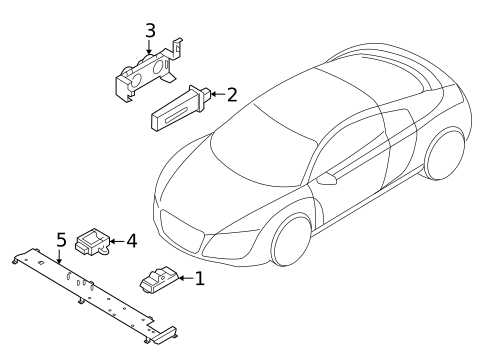 Tire Pressure Monitor Components for 2014 Audi R8 #0