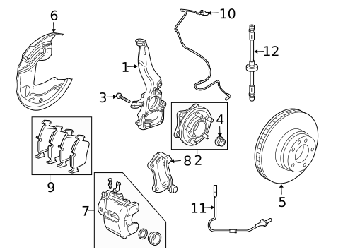 Front Brakes for 2006 Land Rover LR3 #0
