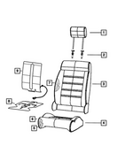 6DD71XDBAB - : Front Seat Back Cover, Left for Mopar Image