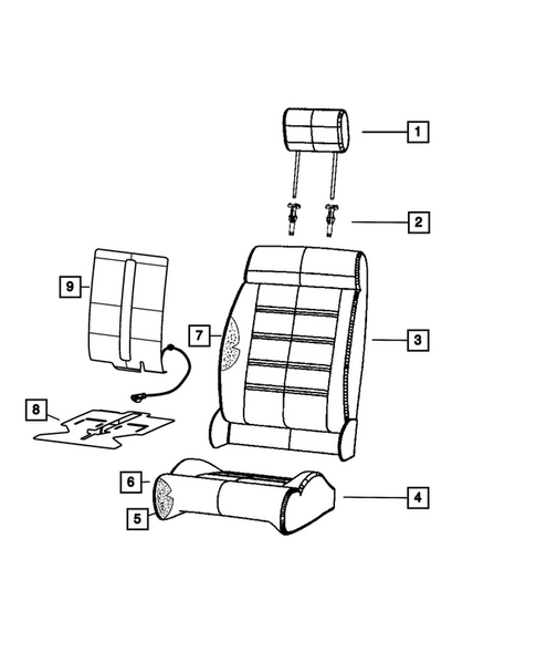 Front Seats - First Row for 2016 Jeep Wrangler #0