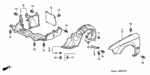 9390315380 - Body/Air Conditioning: SCREW, TAPPING (5X16) for Honda Image