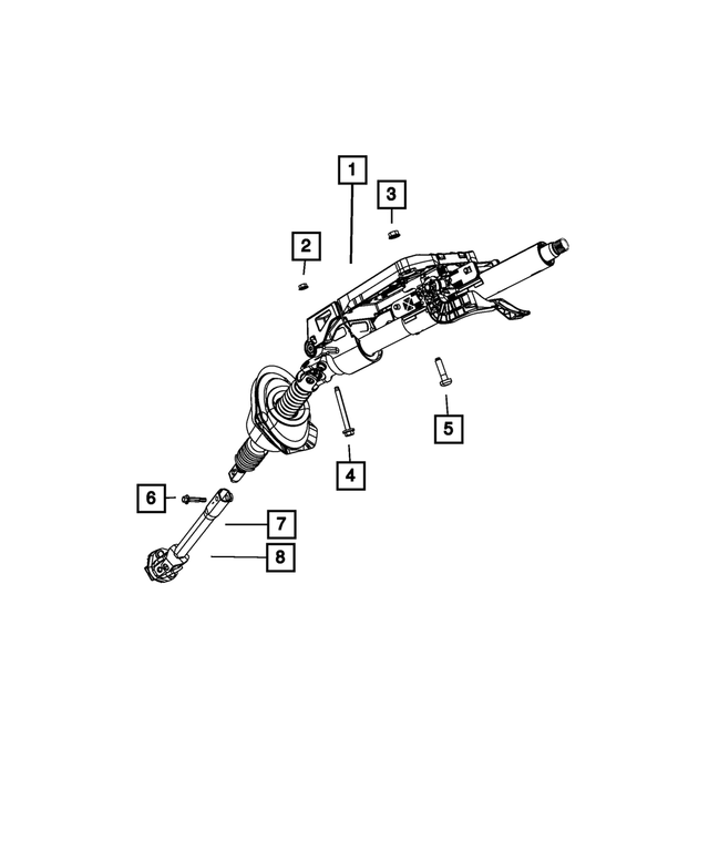 55057336AC - Steering: Steering Coupling for Mopar Image