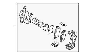 581801GA01 - : Disc Brake Caliper for Kia: Rio, Rio5 Image