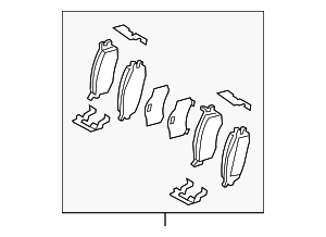 581011GA00 - : Brake Pads Front for Kia: Rio, Rio5 Image
