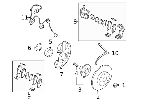 Brake Components for 2006 Kia Rio5 #2