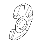 517551E000 - Brakes: Splash Shield for Kia: Rio, Rio5 Image