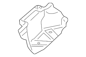 8W0804174A - Exhaust: Floor Pan Heat Shield for Audi Image