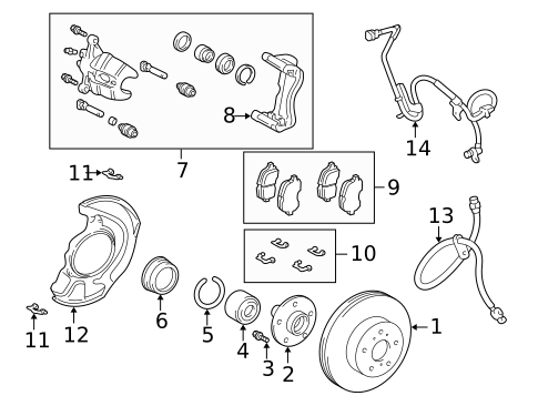 Front Brakes for 2001 Lexus RX300 #0