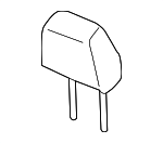 FA1Z58611A09AC - Body: Headrest, Outer for Lincoln: MKX, Nautilus Image