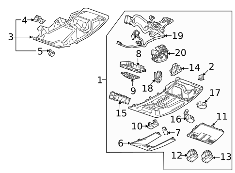 Sunroof for 2012 Cadillac SRX #1