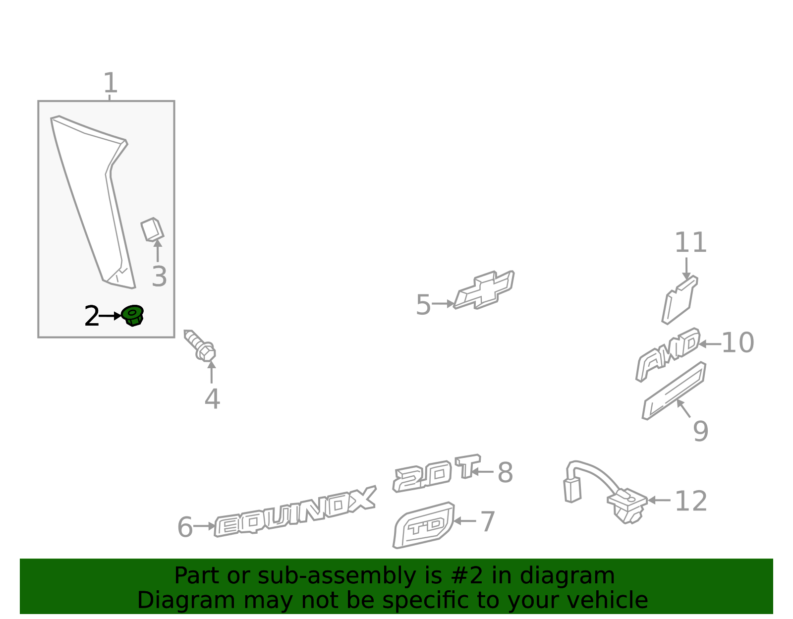 Multi-Purpose Nut 11549187 GM | GMPartsDirect.com