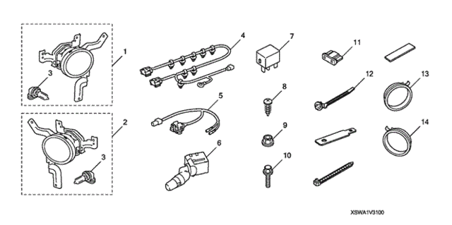 Foglight Kit (-'09) for 2007 Honda CR-V #0